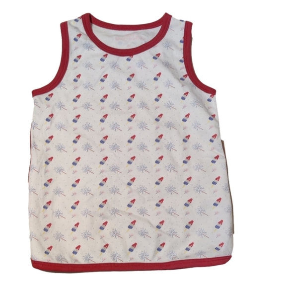James & Lottie Girls Bomb Pop Sleeveless Top NWT Size 6 - Picture 1 of 9
